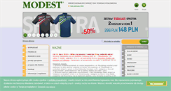 Desktop Screenshot of modest.com.pl